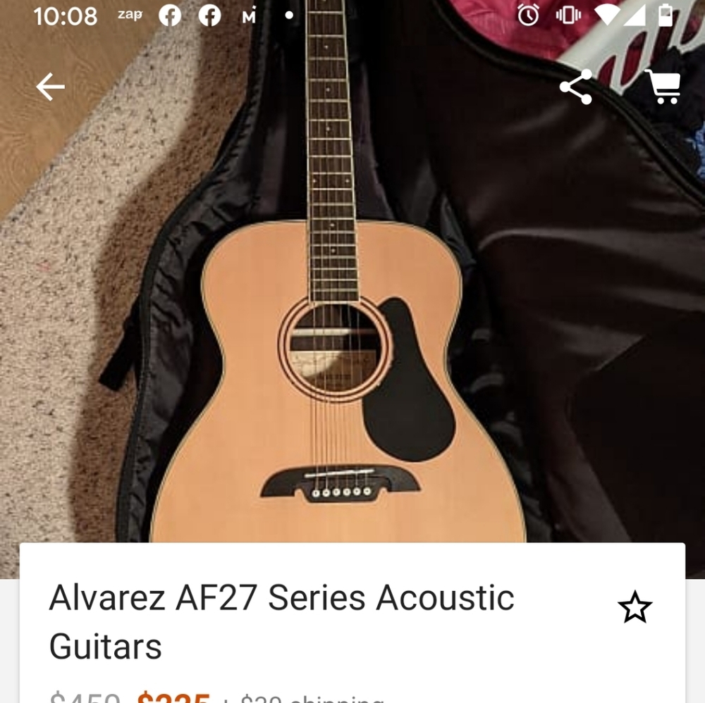 Alverez AF27 acustic guitar